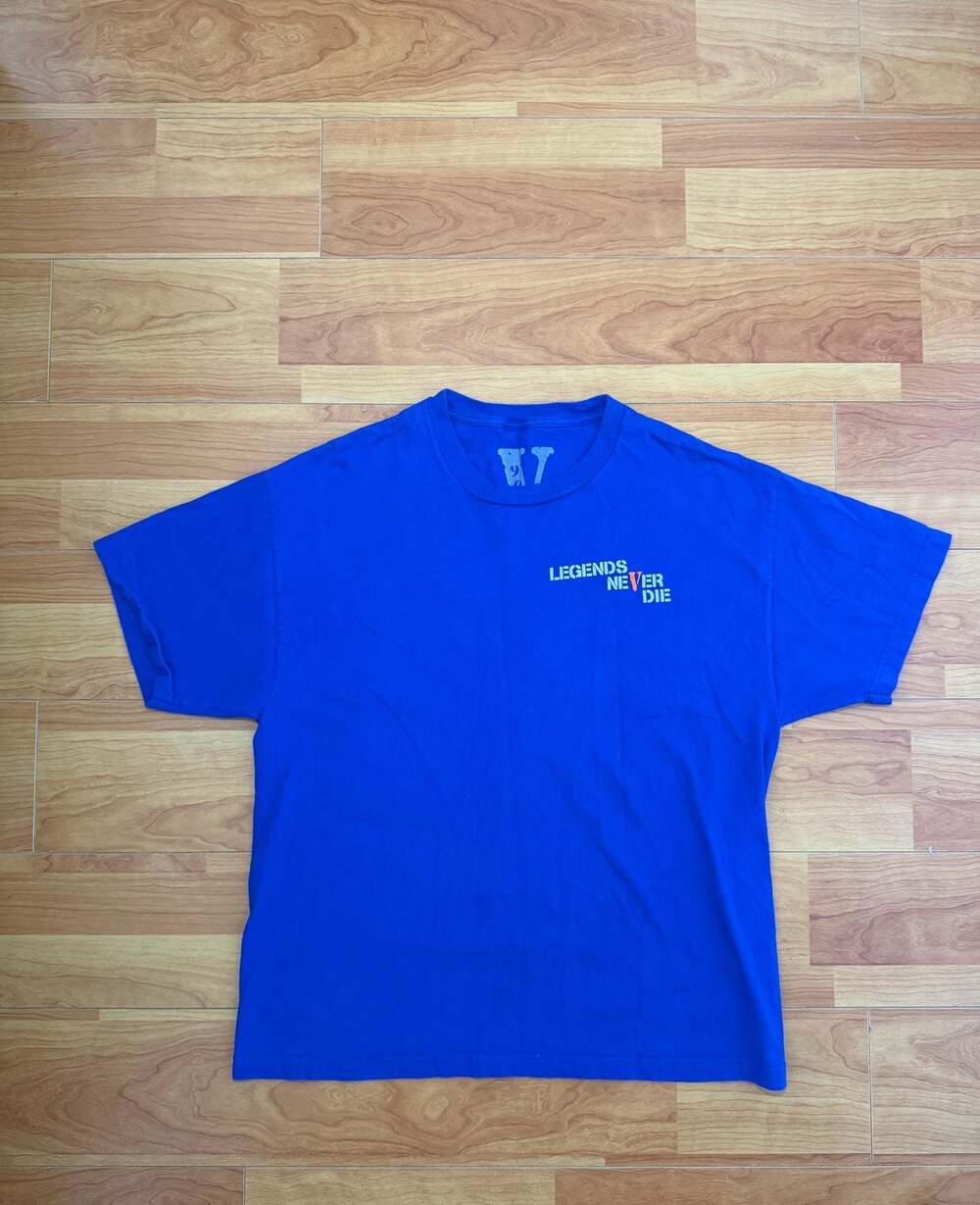 Vlone x Juice Wrld 'Legends Never Die' 999 Graphic T-Shirt Blue